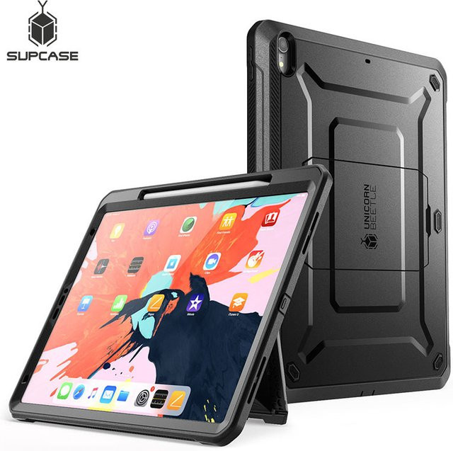 SUPCASE UB PRO Schutzhülle für Apple iPad Pro 11 mit integriertem Displayschutz und Ständer sowie Apple Pencil Halterung in Blau - Bild 1