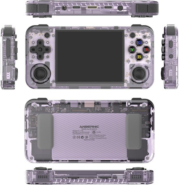 Anbernic RG35XX Retro Handheld Konsole mit 64GB Speicher in Violett mit Wi-Fi und Bluetooth - Bild 1