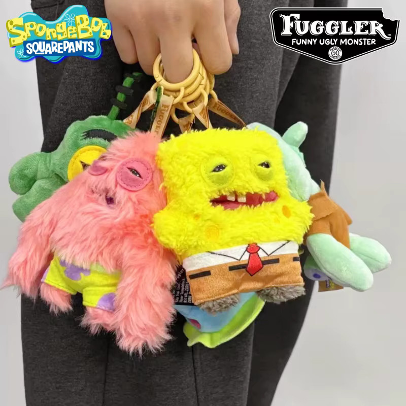 Fuggler X Spongebob Schwammkopf Plüsch-Schlüsselanhänger Zahnmonster - Bild 2