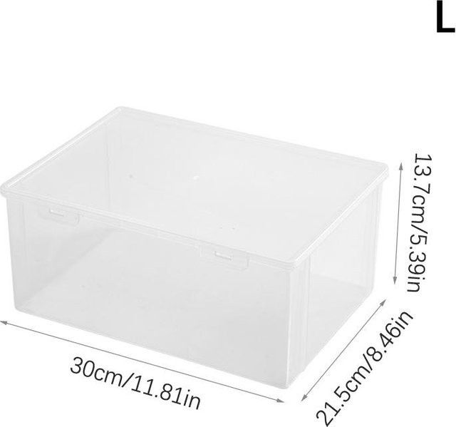 Staubdichte CD und DVD Aufbewahrungsbox von WonderfulBuying in Weiß und Transparent mit Schnappdeckel - Bild 1