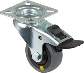 BS Apparaterolle Rollen aus Kunststoff in Grau und Silber (A320.A89.051) - Bild 1