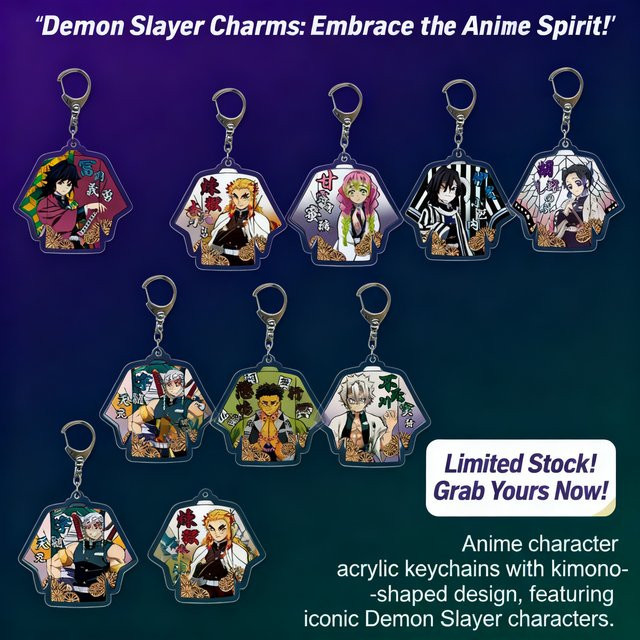 Bandai Demon Slayer Schlüsselanhänger, Tanjiro Kamado Nezuko Hashira - Bild 1