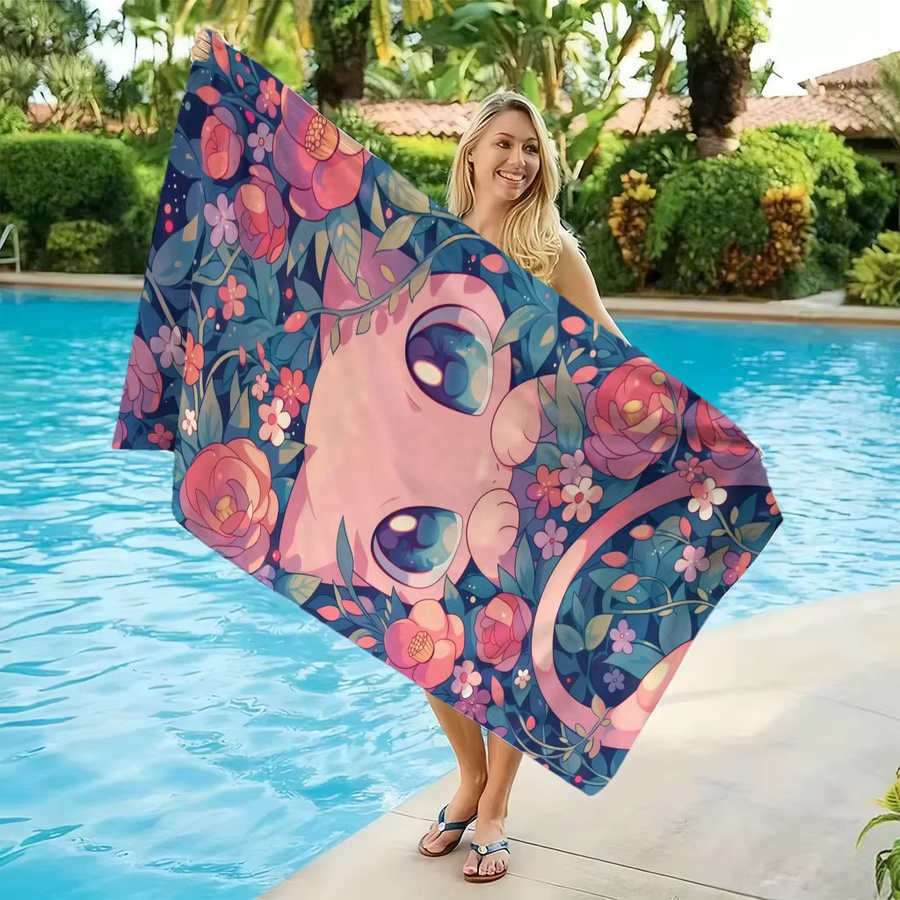 Potdemiel Pokémon Spirit Mikrofaser-Strandtuch in Multicolour, schnell trocknendes Badetuch für Sport, Yoga und Fitness - Bild 3