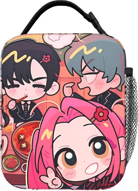 Alien Stage Anime Brotdose für Kinder, isolierte Thermaltasche aus Oxford-Stoff, Mehrfarbig, Fancy Style Studio - Bild 1