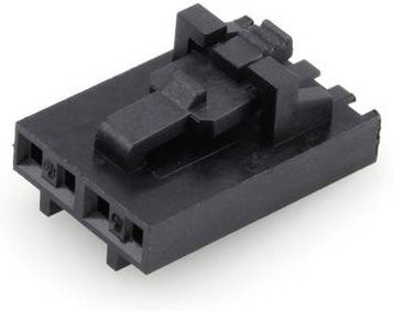 Molex Buchsengehäuse-Kabel Schwarz 4-polig mit 2.54mm Rastermaß 50579404 - Bild 1