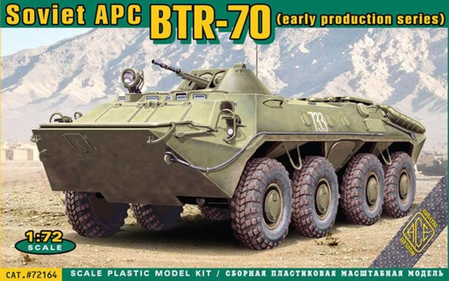 ACE BTR-70 Soviet armored personnel carrier, Fahrzeug, 1:72, grün, Kunststoff - Bild 1