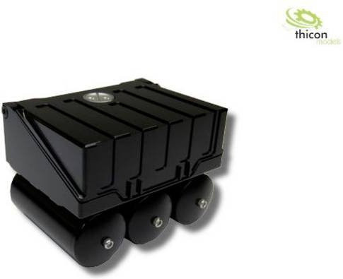 Thicon Models 60038 Batteriekasten im Maßstab 1:16, Schwarz, Alu - Bild 1