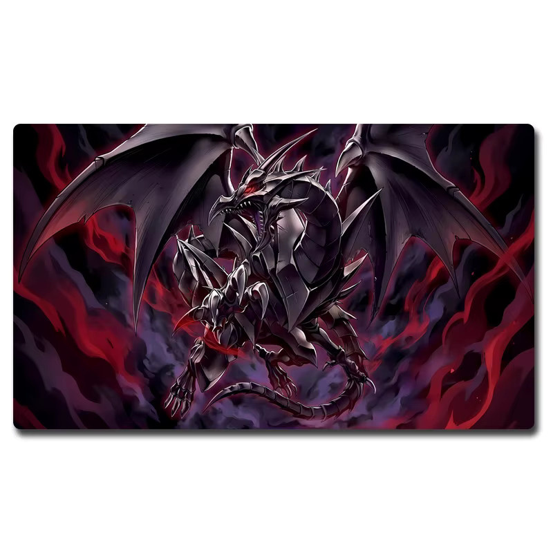 Yu-Gi-Oh! Red-Eyes Transcend Black Dragon Spielmatte, Gummi, Schwarz - Bild 2