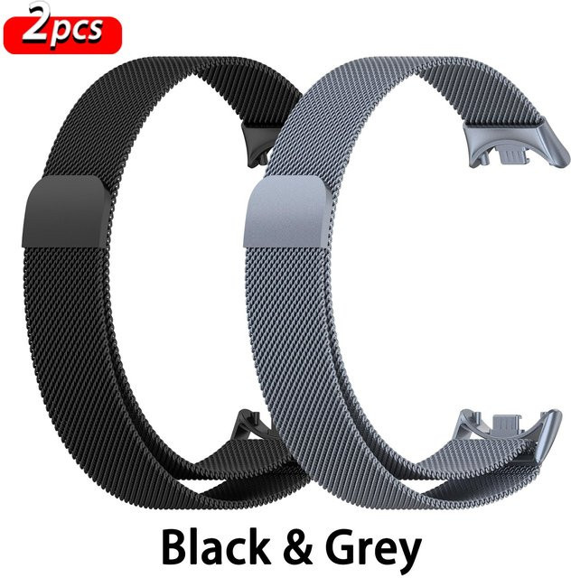 LUJING Uhrenarmband Edelstahl, Milanaise, Silber, Unisex - Bild 1