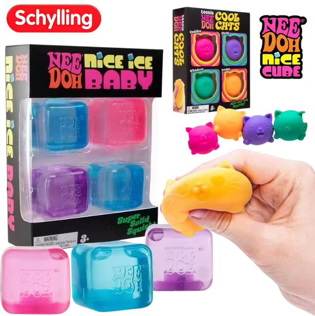 Schylling Mini Nice Cube & Cool Cats Blind Box, Squishy, ab 3 Jahre - Bild 1