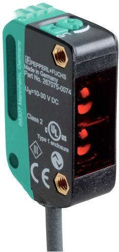 Pepperl+Fuchs Laser-Reflexions-Lichtschranke OBR12M-R100-EP-IO-0,3M-V3-L in Rot und Multicolour - Bild 1