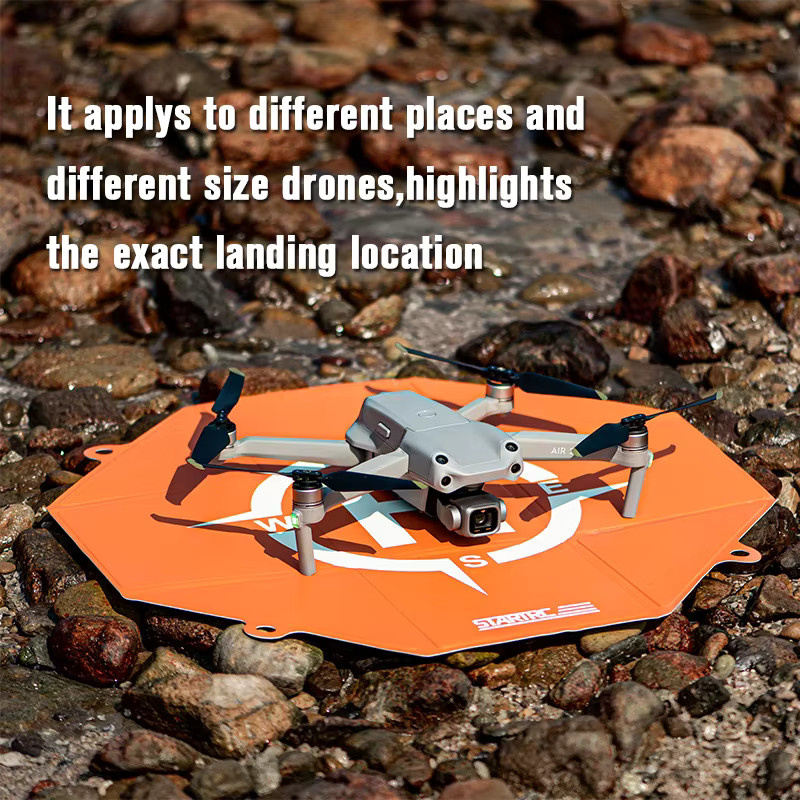 STARTRC Faltbarer achteckiger Landeplatz für DJI NEO, Mini, Air2, FPV und Avata in Orange - Bild 5