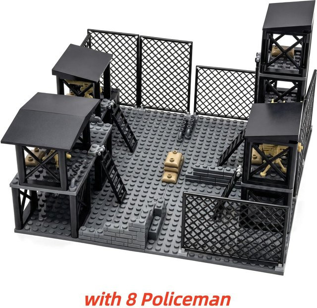 Bai Fen Bai dolls and toys MOC Militär 4 in 1 Außenposten, Konstruktionsbausteine, ab 3 Jahren - Bild 1