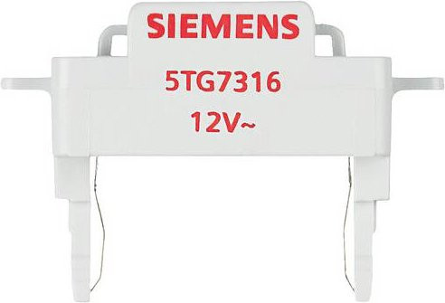 Siemens DELTA LED-Leuchteinsatz für Schalter und Taster zur Kontrollfunktion, rot/weiß, 5TG7316 - Bild 1