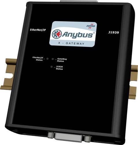 Anybus AB7665 EtherNet/IP Slave und J1939 Slave Gateway in Schwarz mit 24 V/DC Anschluss - Bild 1