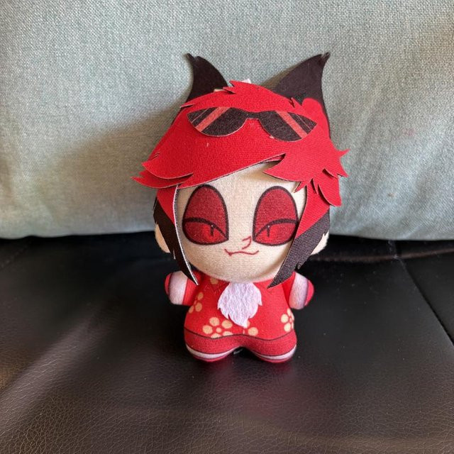 Yiran toy Hazbin Hotel Alastor Lucifer Morningstar, Plüschtier, Rot, 10cm, ab 14 Jahren - Bild 1