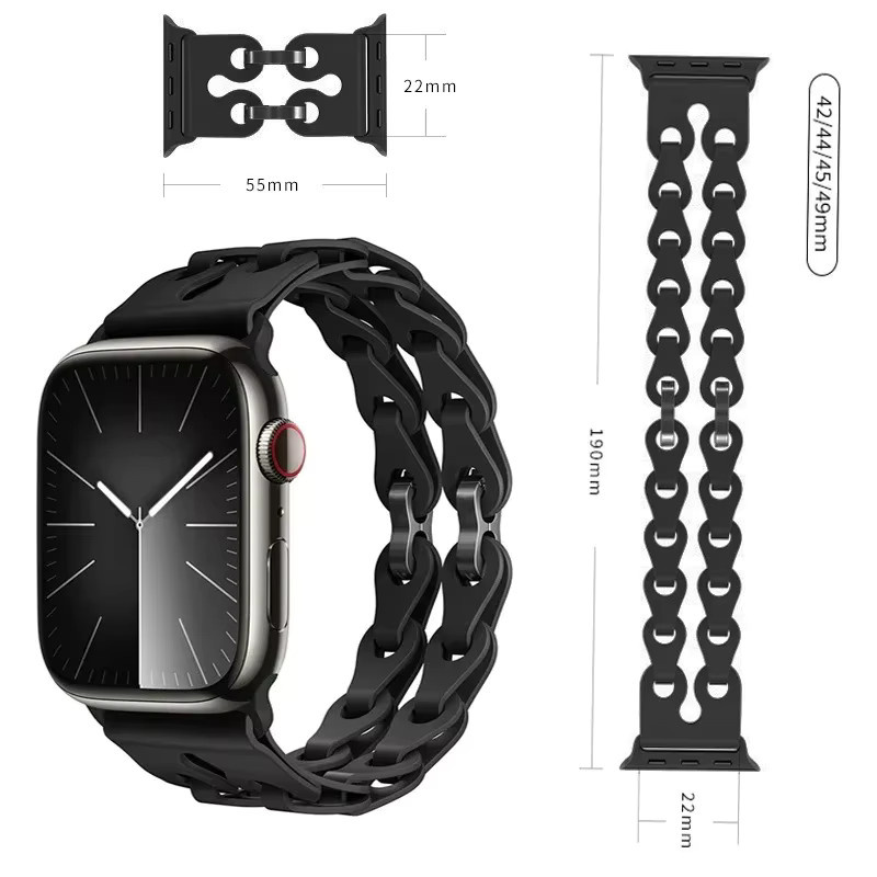 CAOWTAN Uhrenarmband Silikon, Unisex - Bild 3