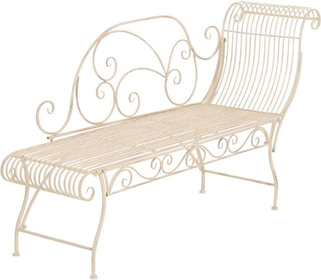 TPFGarden Gartenbank Karina aus Metall in Antik-Beige - Bild 1
