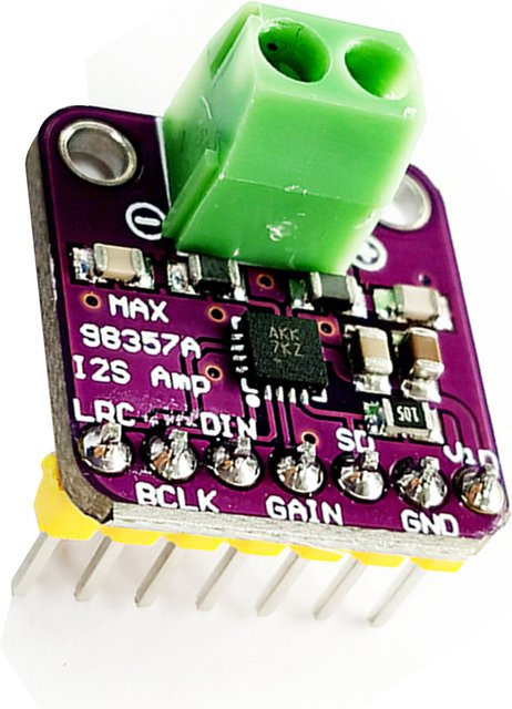 UICPAL MAX98357 I2S Audio-Verstärkermodul Klasse D für Raspberry Pi und ESP32 in Violett - Bild 1