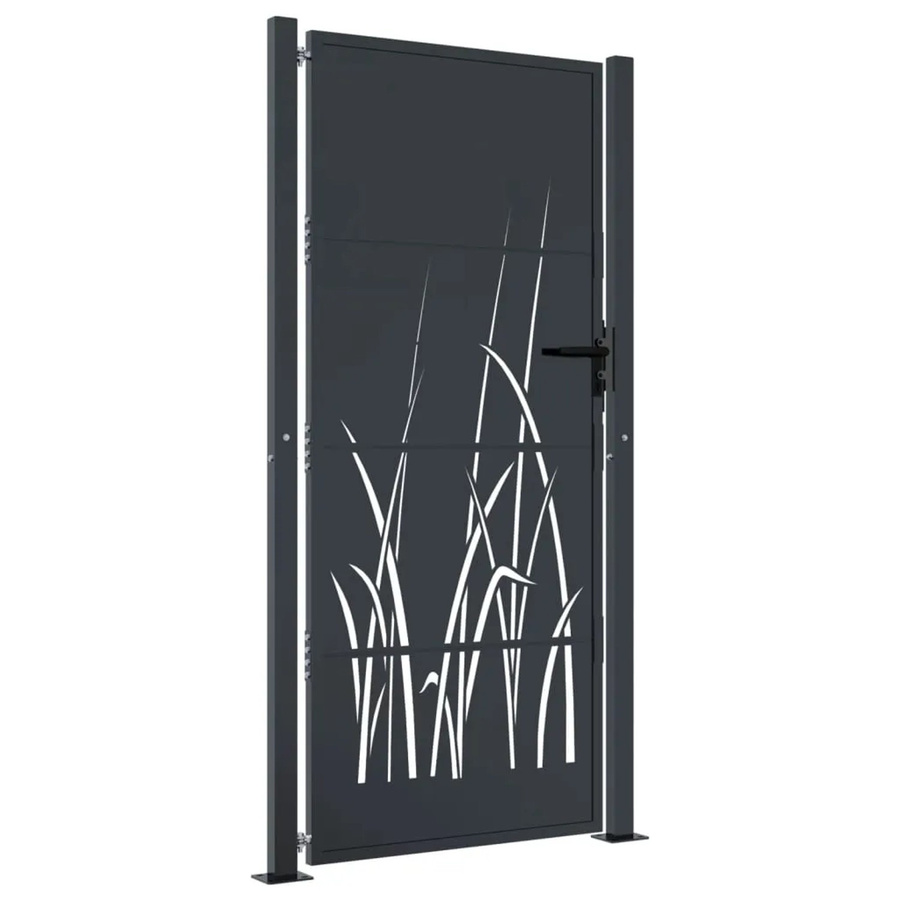 vidaXL Gartentor aus verzinktem Stahl in Anthrazit, B/H: 110 x 205 cm - Bild 2
