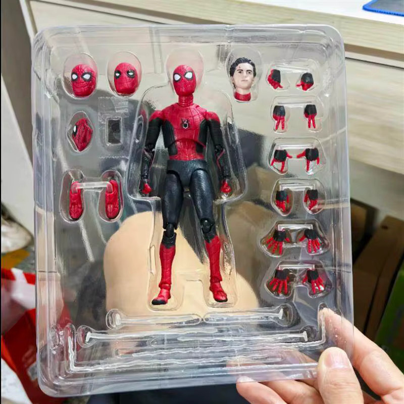 Mafex Marvel Spider-Man Far From Home Actionfigur, Rot-Schwarz, Action-Sammelfigur - Bild 4