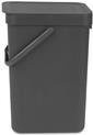 Brabantia Abfallbehälter Sort & Go mit Wandhalterung, Grau, 12 l - Bild 1