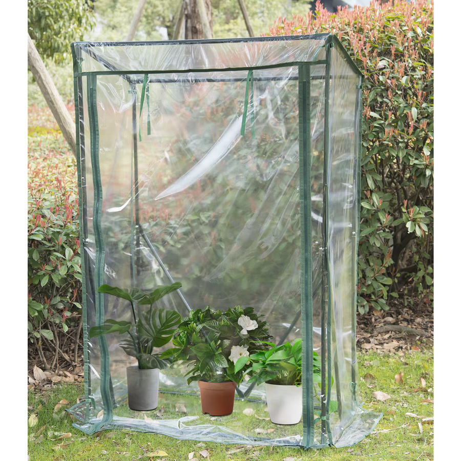 WOLTU Gewächshaus aus Polycarbonat für Blumen und Gemüse, transparent, B/T/H: 150 x 100 x 50 cm - Bild 3