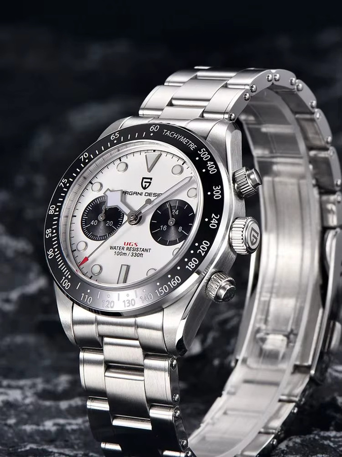PAGANI DESIGN Chronograph, Quarz, Edelstahl, Saphirglas, Herren - Bild 5