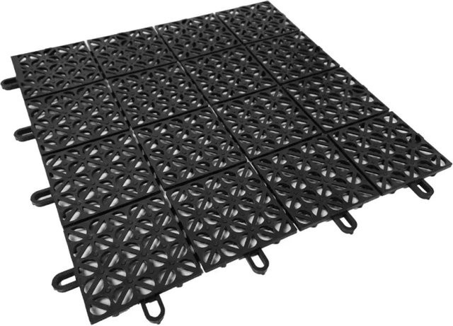 Ezooza Multiflex 56 Flexible Drainierende Fliesen für den Außenbereich, Anthrazit, B/B: 30 x 30 cm, 5 m² - Bild 1