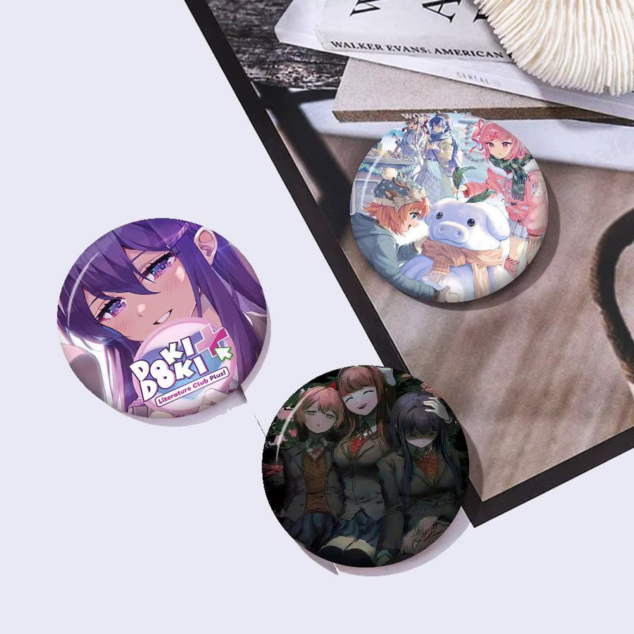 Ansteckbutton Doki Doki Literature Club!, Metall, Kinder - Bild 2