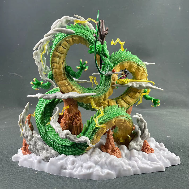 Bandai Dragon Ball Z Anime Sammelfiguren Set mit Shenron und Kind Goku aus Kunststoff, mehrfarbig, Höhe: 20,5 cm - Bild 2