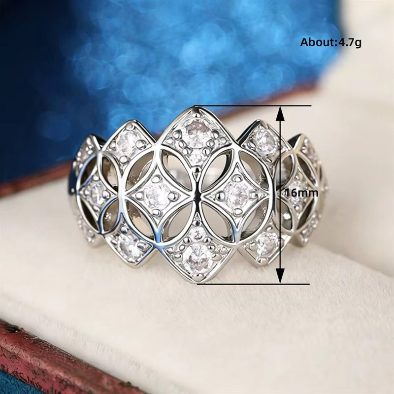 Huitan Ring, Silber, Zirkonia, Damen - Bild 2