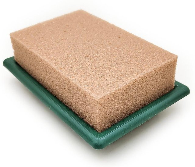 Super Merchant Floristen-Steckschaum für Tischdeko in Grün mit Unterlage, B/T/H: 11,0 x 7,0 x 4,0 cm - Bild 1