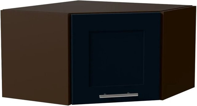 Feldmann-Wohnen Eckhängeschrank Oslo Lava / Indigo Matt B/T/H: 60 x 60 x 36 cm - Bild 1