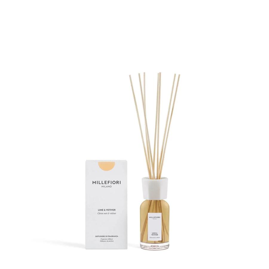 Millefiori Milano Raumduft-Diffuser mit Duftstäbchen, 100 ml, Lime & Vetiver - Bild 1