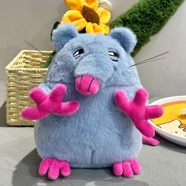 Yiran Health & Beauty Maus Plüschtier, 25cm, Blau - Bild 1