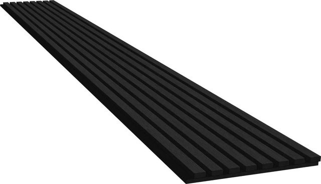 Swiss Aqua Technologies Akustikpaneel mit MDF-Lamellen in Schwarzer Eiche, Breite: 32 cm, Höhe: 260 cm - Bild 1
