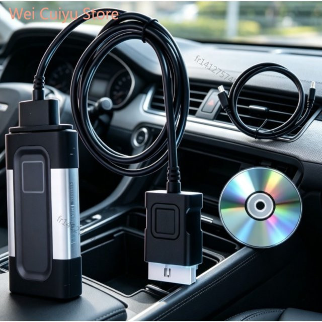Autocom CDP Pro DS150E VCI Professioneller Auto- und LKW-Diagnosescanner mit USB und Bluetooth in Schwarz - Bild 1
