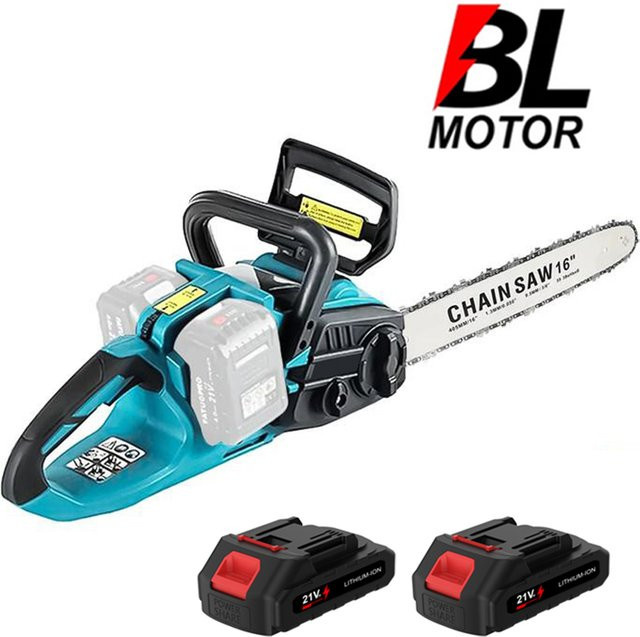 Makita 16 Zoll Akku Kettensäge 3500W bürstenlos mit 18V LXT Akku in Blau - Bild 1