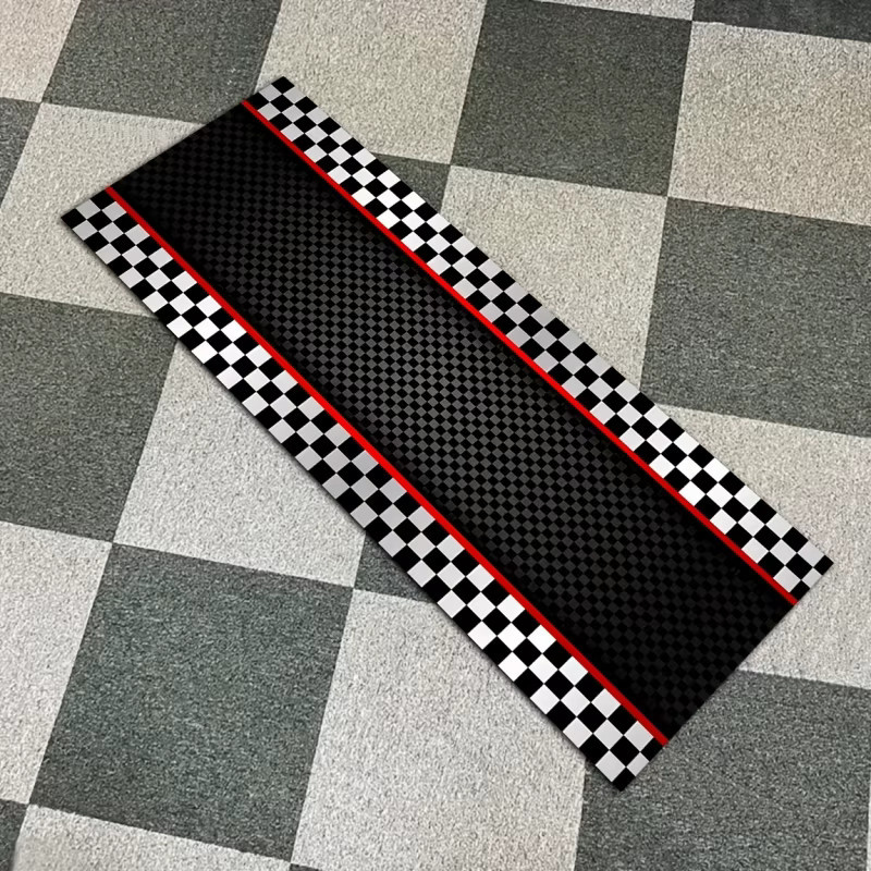 VIKAMA Racing-Style Motorradmatte, wasserdichter und faltbarer Garagenboden-Teppich in Multicolour - Bild 5