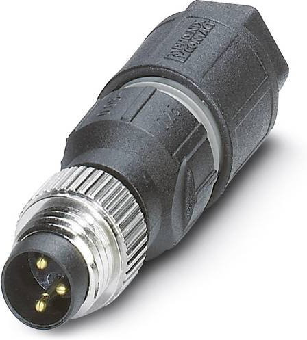 Phoenix Contact 1441024 Sensor-Aktor-Steckverbinder M8 Stecker gerade unkonfektioniert 3-polig schwarz - Bild 1