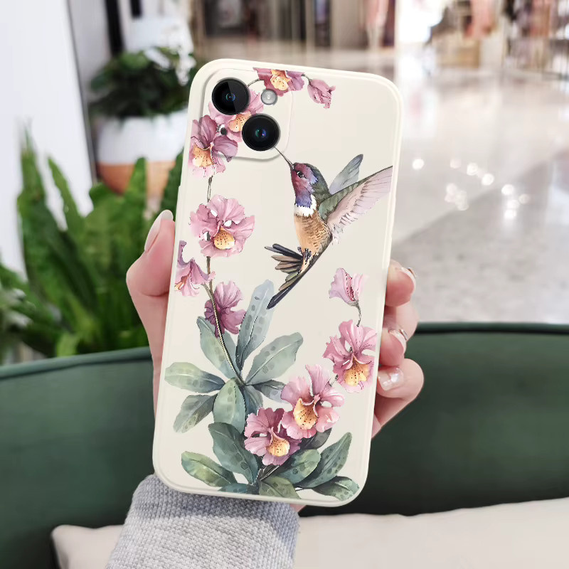 Rosa Azaleas Silikonhülle für iPhone 17 16 15 14 13 12 11 Pro Max Mini und weitere Modelle in Pink und Weiß - Bild 3