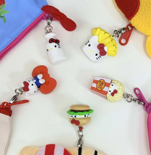 Sanrio KT Katze Pommes Frites Popcorn Lebensmittel Hängedekoration - Bild 1