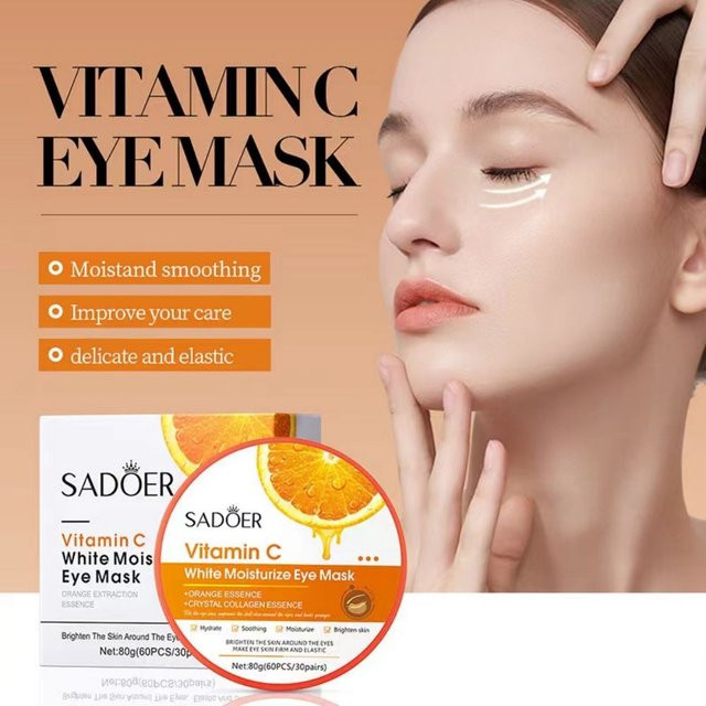 Sadoer Augenmaske mit Vitamin C und Kollagen, 60 Stück - Bild 1
