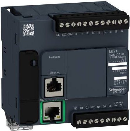 Schneider Electric TM221CE16T Erweiterungsmodul in Grau - Bild 1