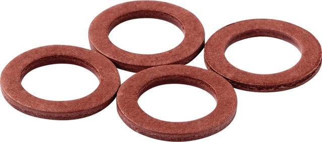 KÖRO Fiber-Ring in Braun, B/T/H: 15 x 24 x 2,5 mm, 4 Stück - Bild 1