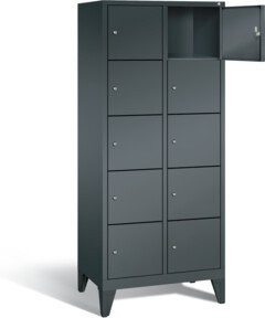 C+P Garderobenschrank Classic in Anthrazitgrau, H: 185,0 cm, B: 81,0 cm, T: 50,0 cm - Bild 1