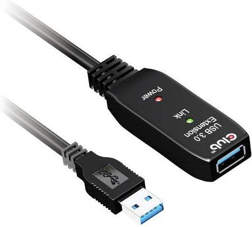Club3D USB-Verlängerungskabel USB 3.2 Gen1 USB-A auf USB-A Schwarz CAC-1404 - Bild 1