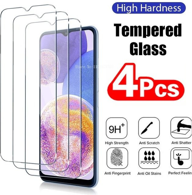4er-Pack Gehärtetes Glas Vollbildschutzfolie für Xiaomi Redmi 8 8A 7 7A 6A 6 K30 Note 8 8T 7 6 Pro in Transparent - Bild 1