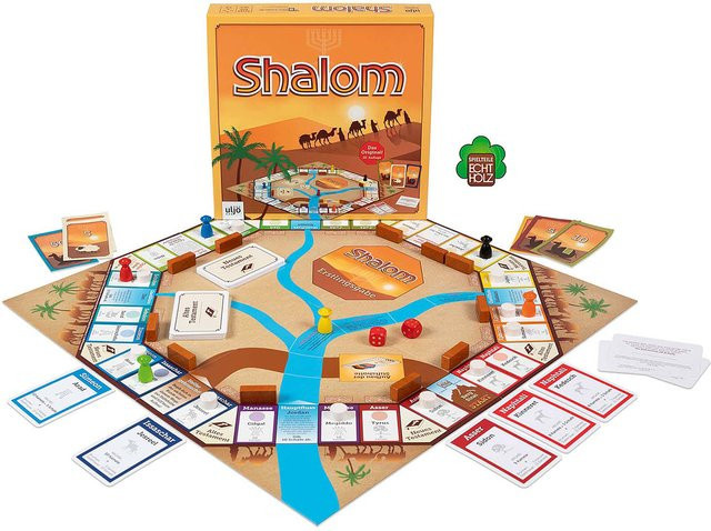 Uljö Shalom, Gesellschaftsspiel, bunt / mehrfarbig, Holz - Bild 1